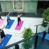 Yoga Poses at the Olsen Hotel