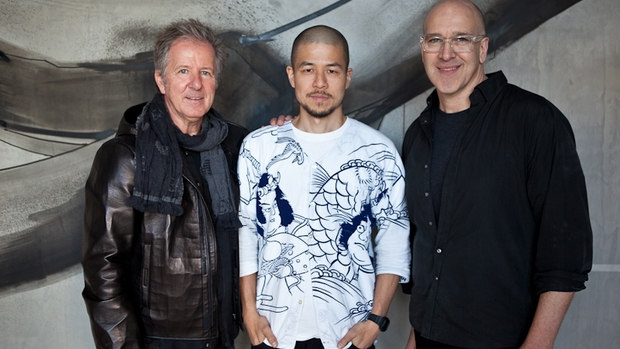 jun inoue art piece with Frank Van Haandel and Anthony Musarra
